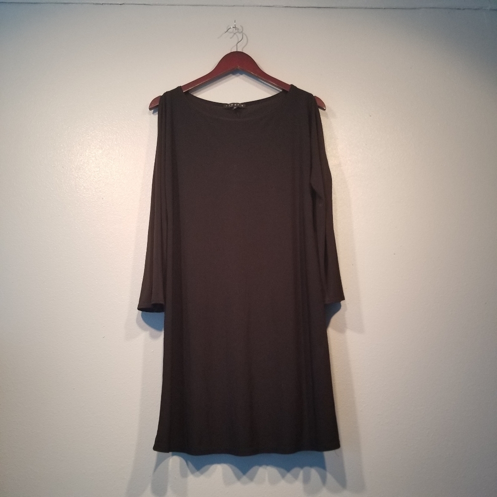 Tiana B. Cold Shoulder Swing Dress